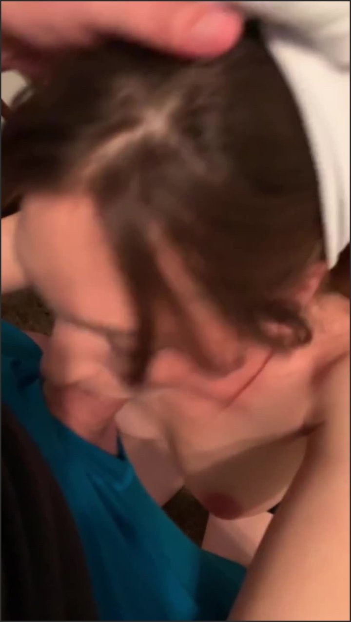 Caught My Step Sister On Webcam  She Gives Me Blowjob To Keep Her Secret