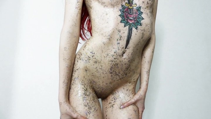Babeariel Glitter And Oiled Teasedance
