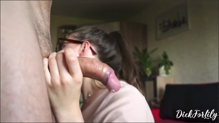Sensitive Gentle And Deep Blowjob Cumshot In Mouth And Face Dickforlily