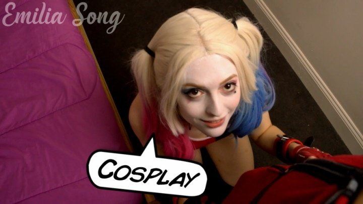 Emiliasong Harley Quinn And Deadpool Cosplay Pov Bj
