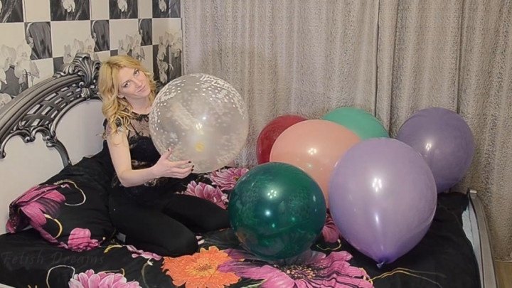 Fetishdreams Dragon Sit Popping Balloons