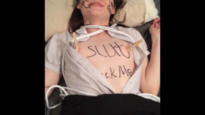 Flammableoil Claires Nipple And Bondage Humiliation