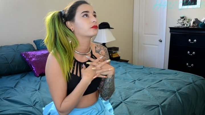 Harley James Humiliated By Green Haired Goddess