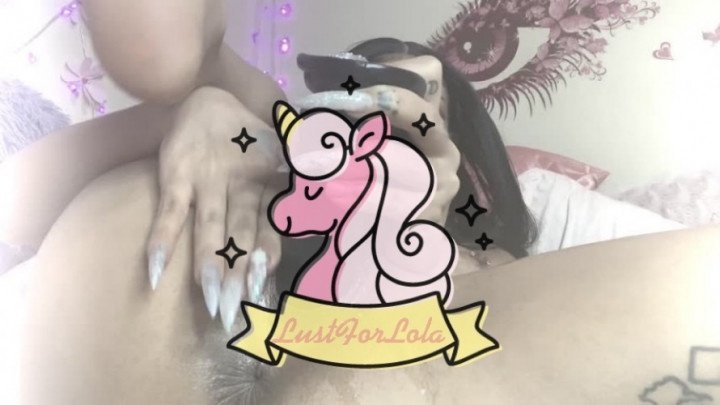 Lustforlola Fitting This Big Dildo In My Tight Pussy