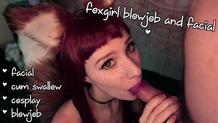 Lyra Fae Foxgirl Blowjob Facial