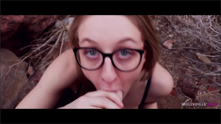 Messy Glasses Facial For Adorable Girl Pov Molly Pills Full