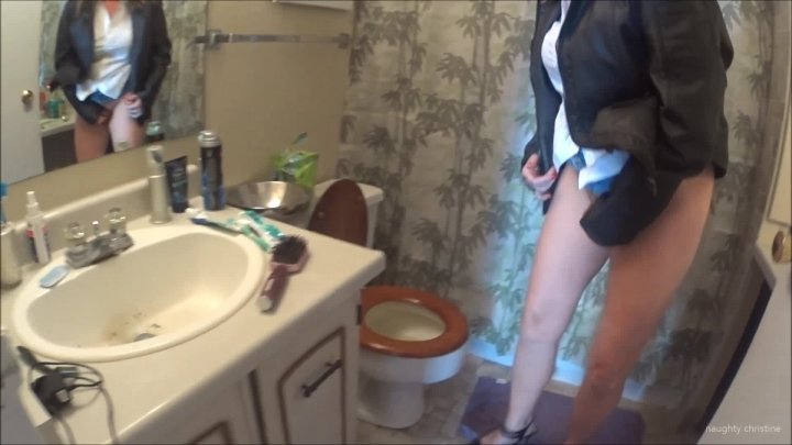 Naughty Christine Are You Going To Watch Me P--