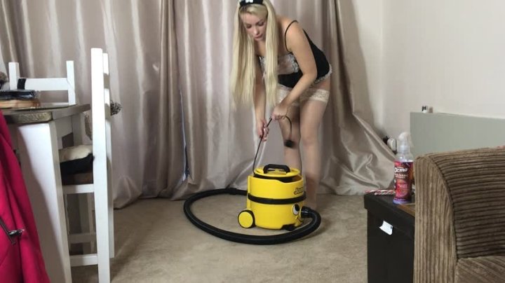 Penny Lee Naughty Maid Vacuuming