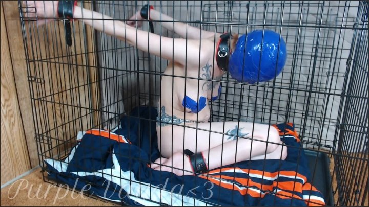 [Full HD] Purple Vayda Headwrap 7 In Its Cage Part 2 - Purple Vayda -  - 01:03:44 | Solo Female, Dog Cage - 1,3 GB