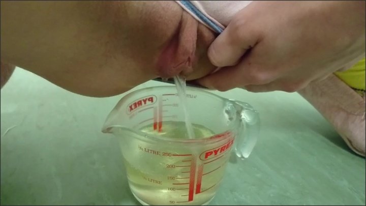 P-- In Measuring Cup Close Up