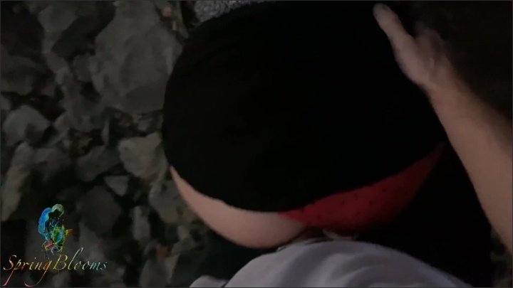 Teen Gets Public Creampie By The Lake Outdoors Springblooms