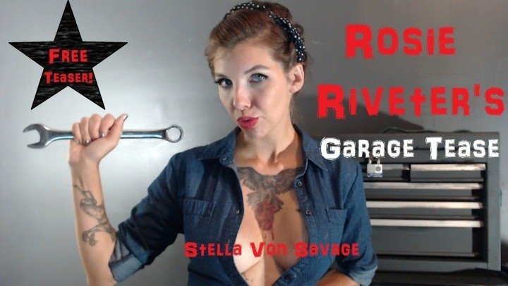 Stella Von Savage Rosie Rivet Pinup Garage Tease Free