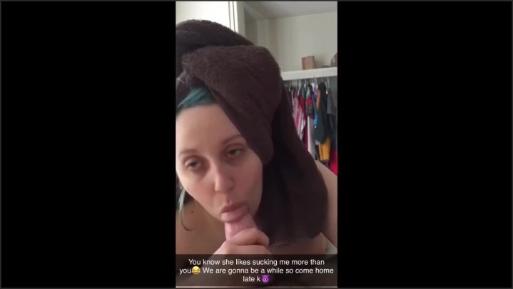 [HD] Cheating Hotwife Sends Cuckold Snapchat Big Cock Blowjob To Cuck Looped Bwc 10.06 2020 - ThiccBitty - - 00:11:26 | Cuckold Snapchat, Step Sister - 71,2 MB