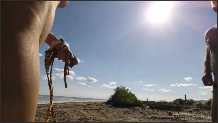 Beach Day Older Man Blowjob