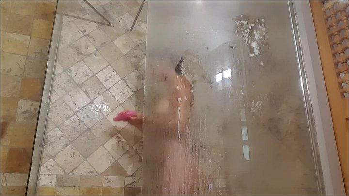 Watch Brunette Teen Under Shower In Hotel By Vic Alouqua