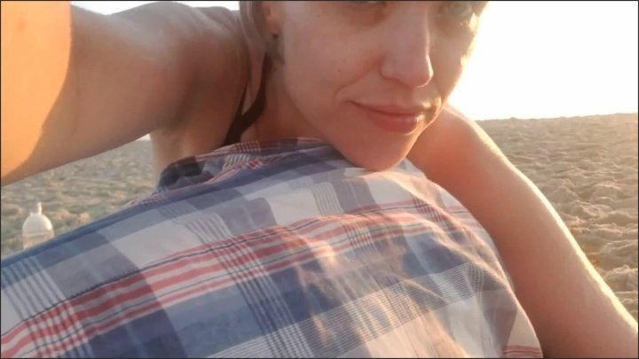 Wolfradish Adult Nursing Session On Public Beach At Sunrise Short Video