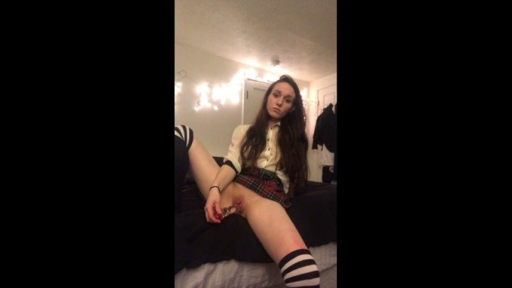 Alessaxoxo Sch--Lgirl Dildo Fuck